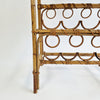 1960s Italian wine rack with basket