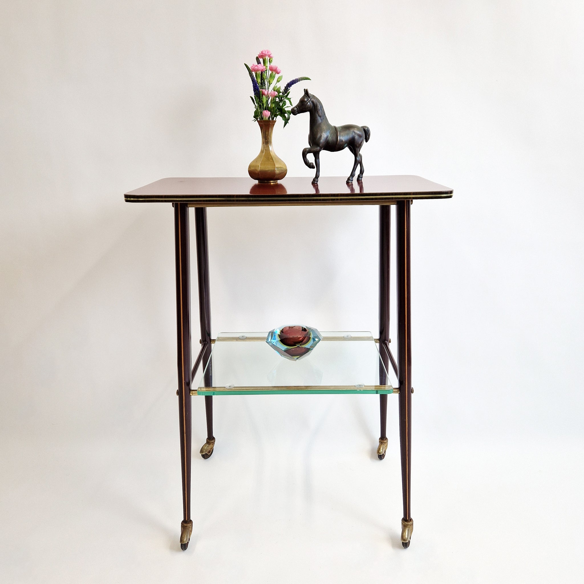 Mid century Metal And Glass TV Stand Side Table mid-century-metal-and-glass-tv-stand-side-table
