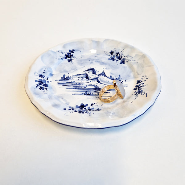 Mid-century Italian ceramic plate by Fenice Albisola