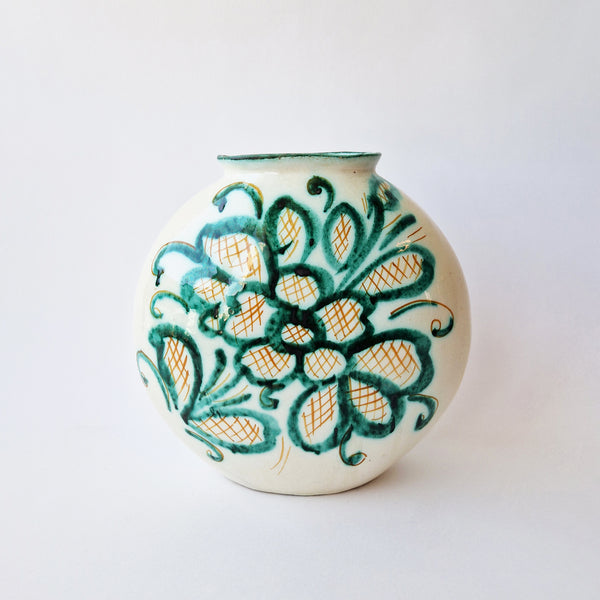 Vintage ceramic Maiolica vase