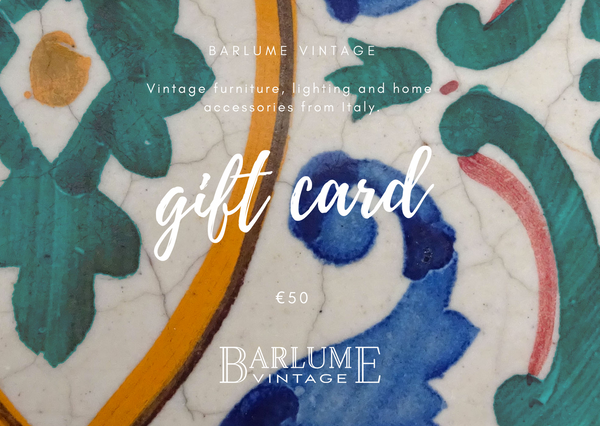 Barlume Vintage gift cards