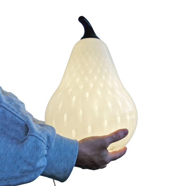 Vintage Murano glass pear lamp