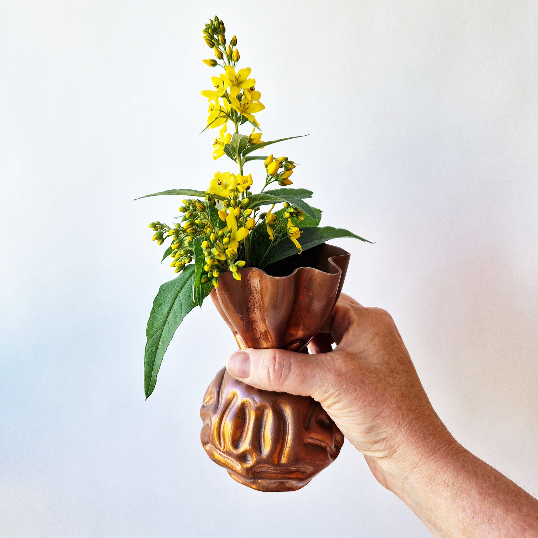 1950s vintage Italian copper vase