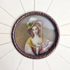 1950s Italian jewelry box with miniature portrait