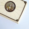1950s Italian jewelry box with miniature portrait