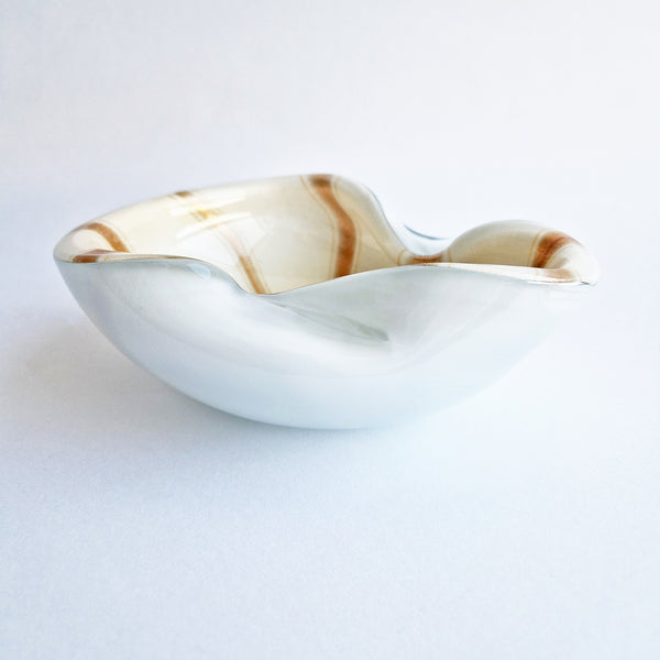 Mid-century Murano glass bowl by Barbini