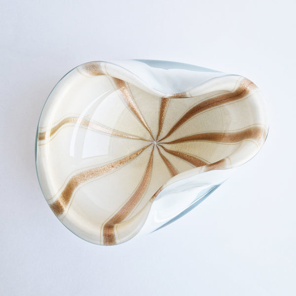 Mid-century Murano glass bowl by Barbini