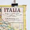 1950s wall map of Italy