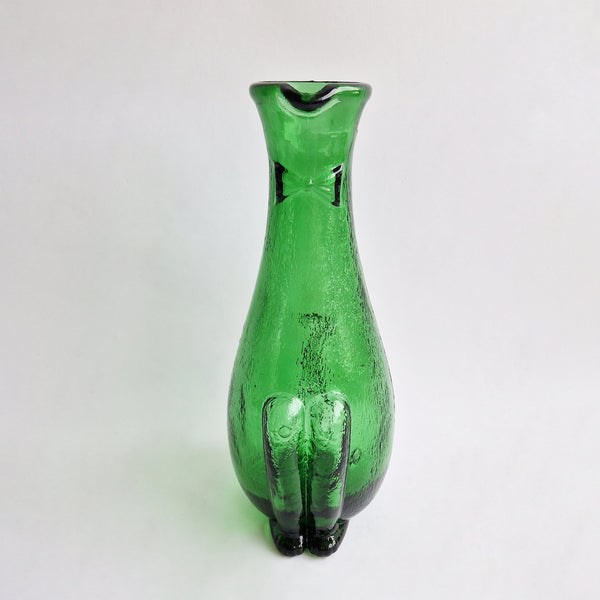 1960s Empoli green glass carafe