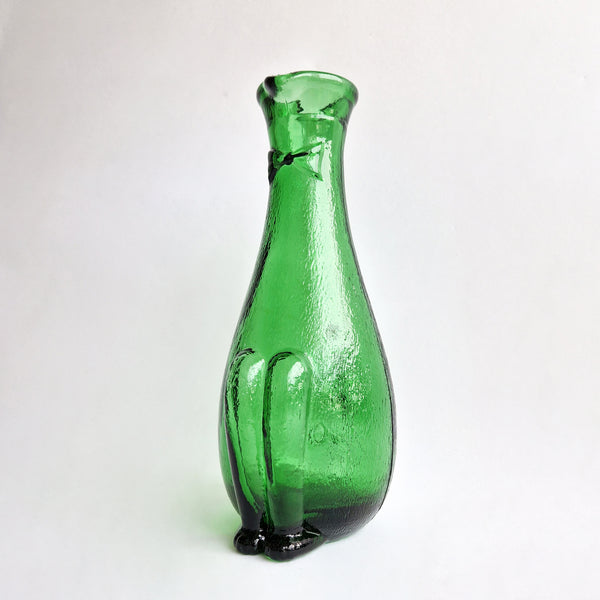 1960s Empoli green glass carafe