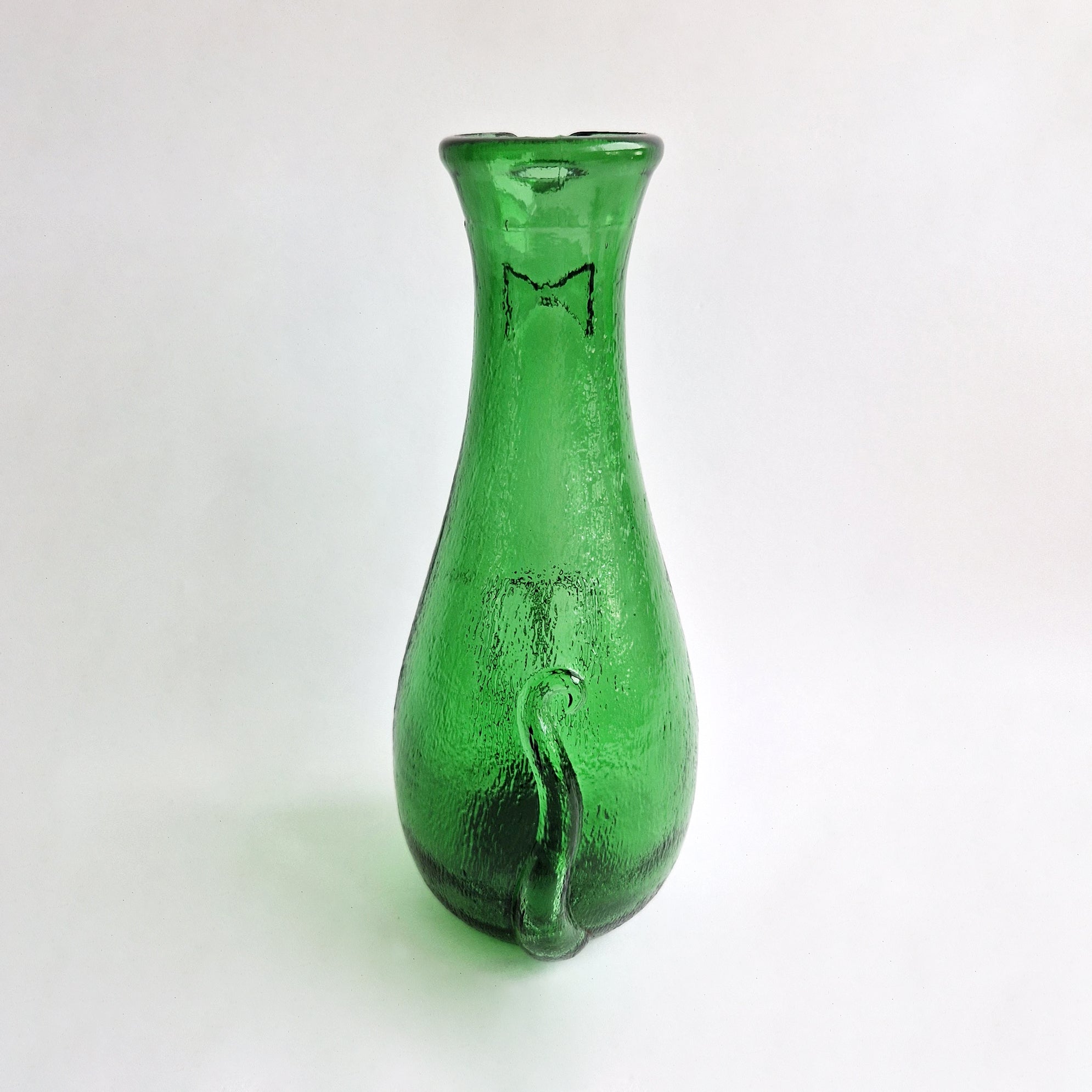 1960s Empoli green glass carafe