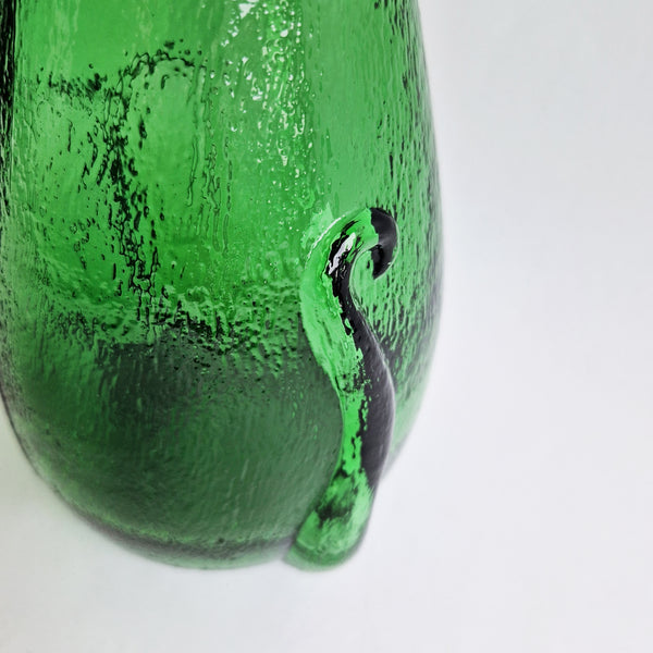 1960s Empoli green glass carafe