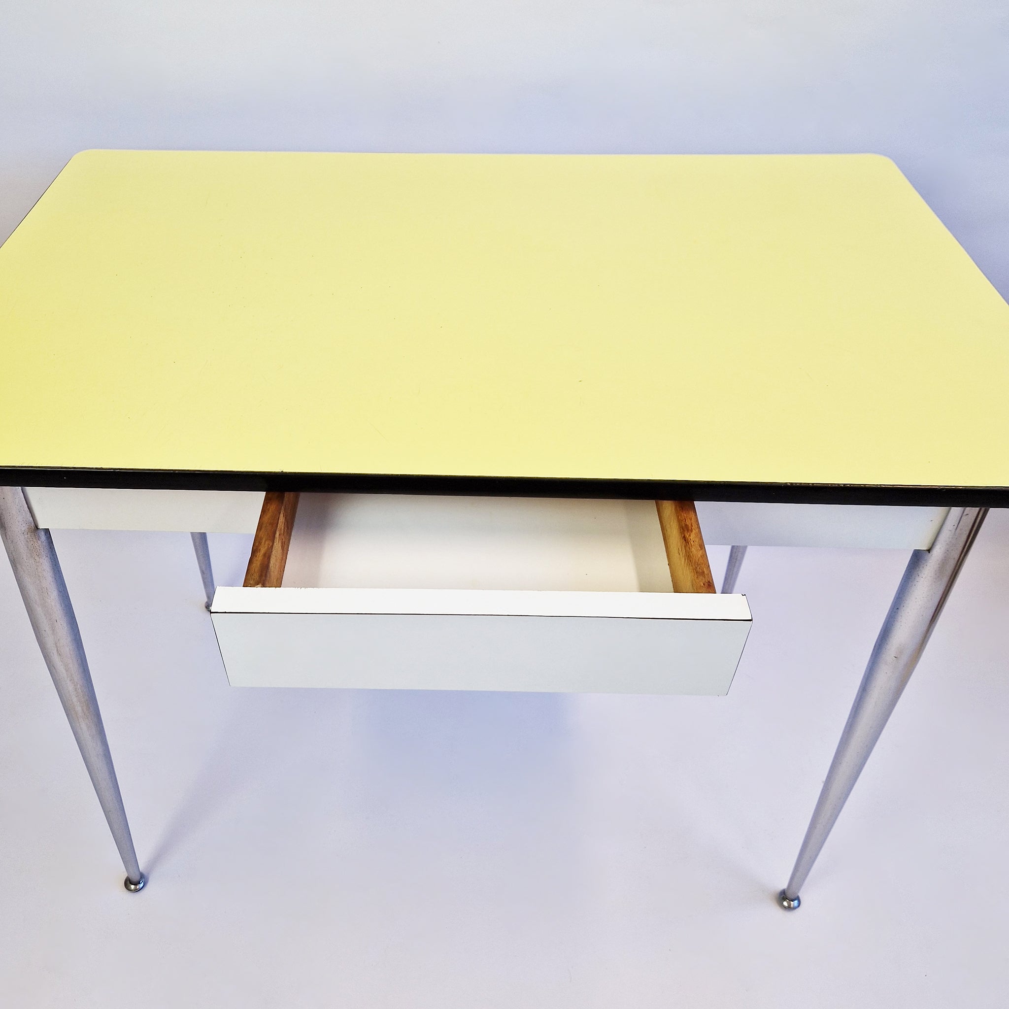 1960s yellow Italian kitchen table
