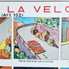 1960s Italian driving instructions board (two-sided)