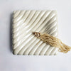 1960s ceramic ribbed plate by Italica Ars