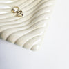 1960s ceramic ribbed plate by Italica Ars