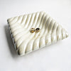 1960s ceramic ribbed plate by Italica Ars