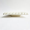 1960s ceramic ribbed plate by Italica Ars