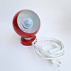 1960s red globe lamp by Reggiani