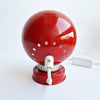 1960s red globe lamp by Reggiani