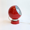 1960s red globe lamp by Reggiani