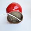 1960s red globe lamp by Reggiani