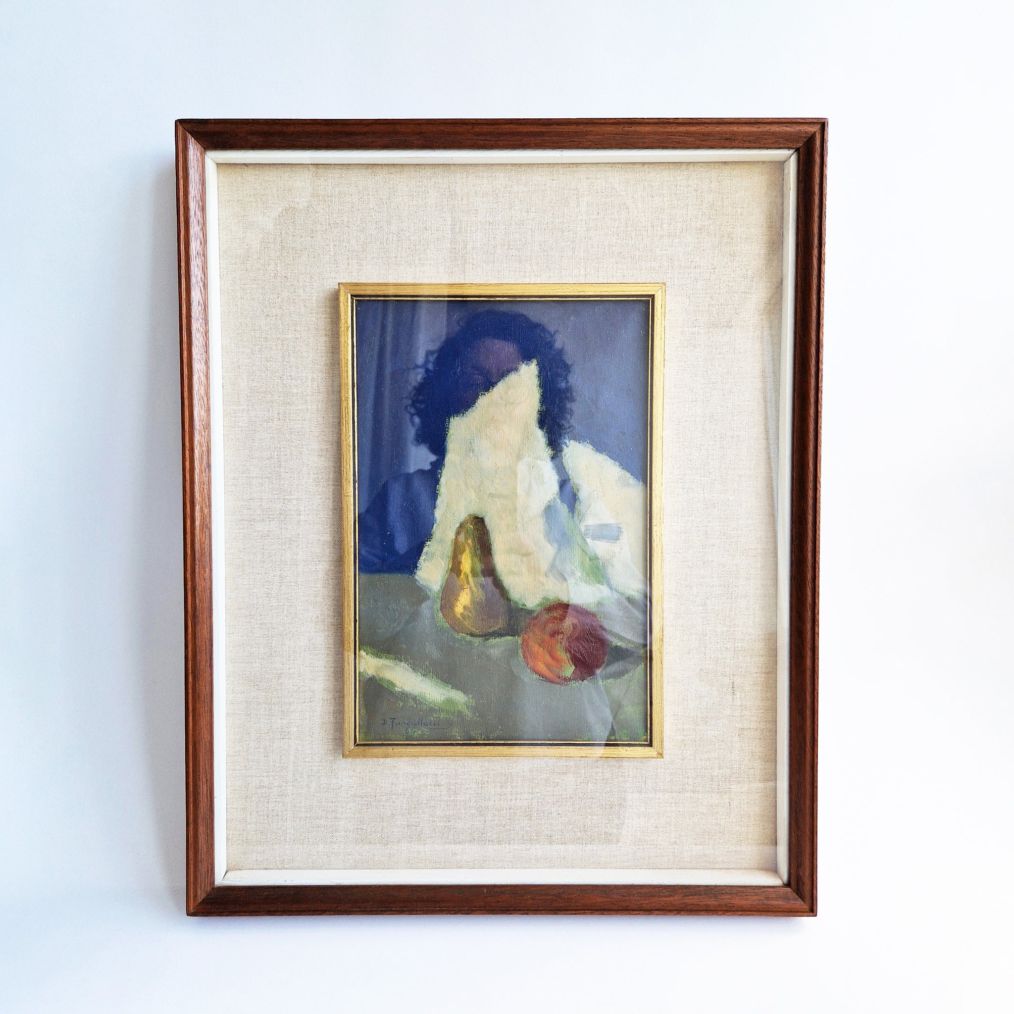 Mid-century still life oil painting by Diego Fanciullacci