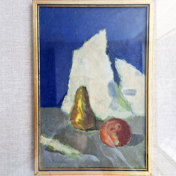 Mid-century still life oil painting by Diego Fanciullacci