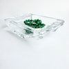 1970s large French crystal ashtray by Sèvres