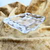 1970s large French crystal ashtray by Sèvres