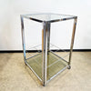 1970s Italian chrome bar table