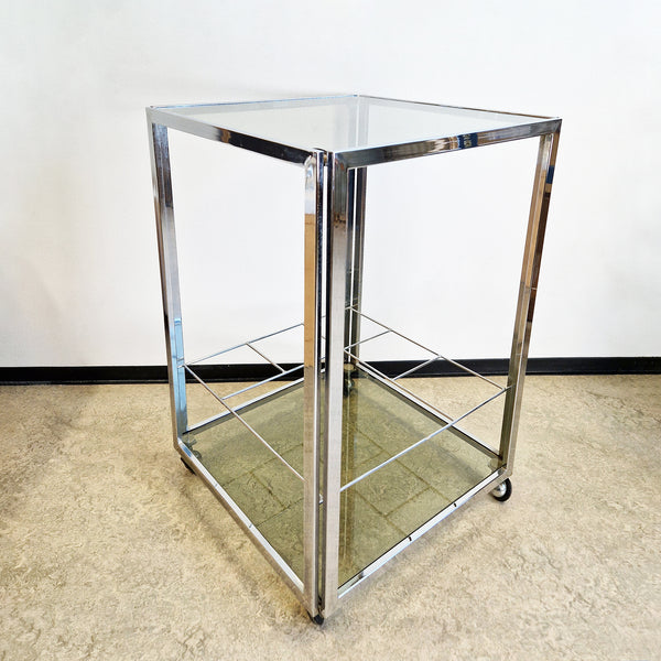 1970s Italian chrome bar table