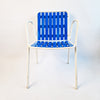 Pair of 1970s Italian garden armchairs by EMU in blue