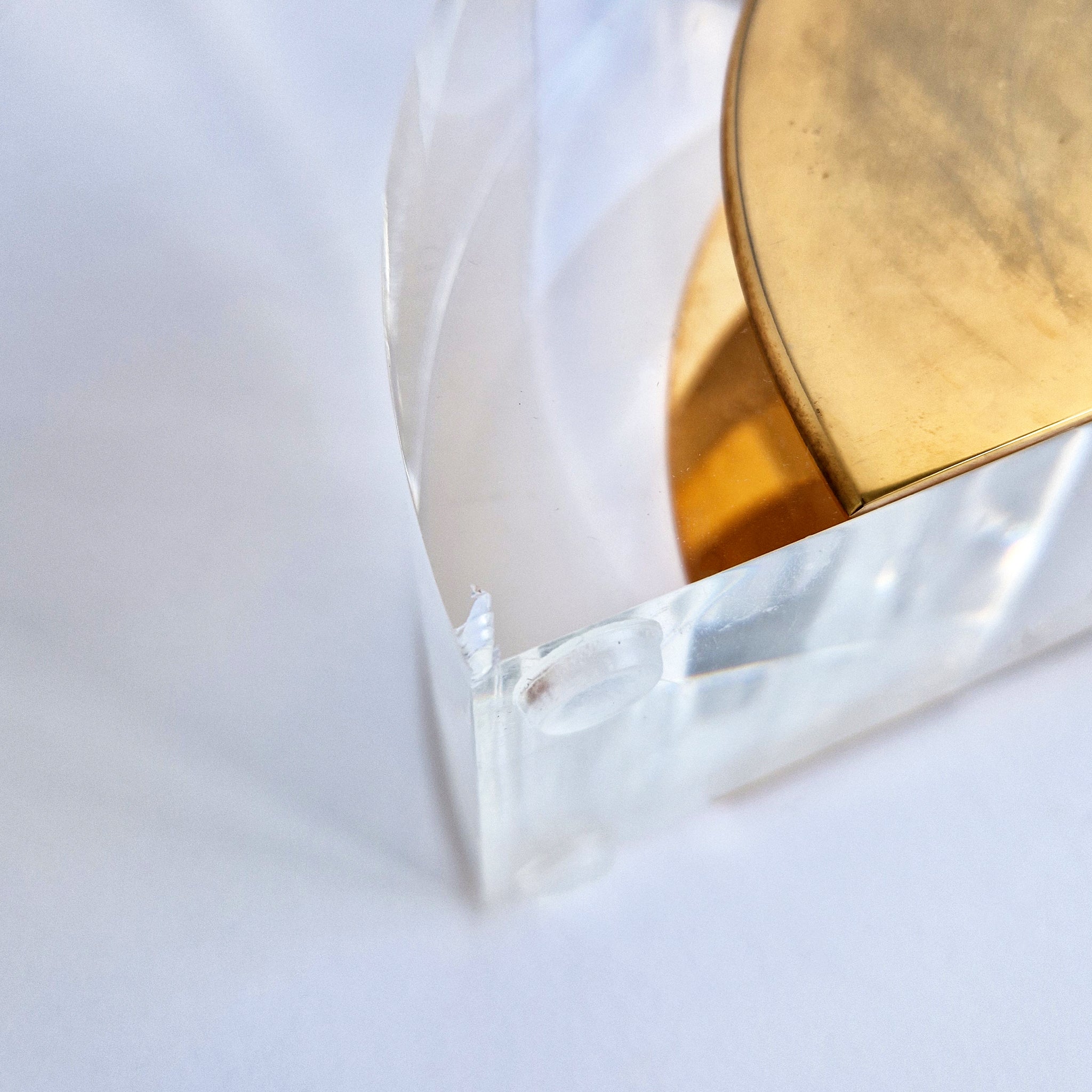 1970s Italian lucite bookend pair