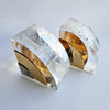 1970s Italian lucite bookend pair