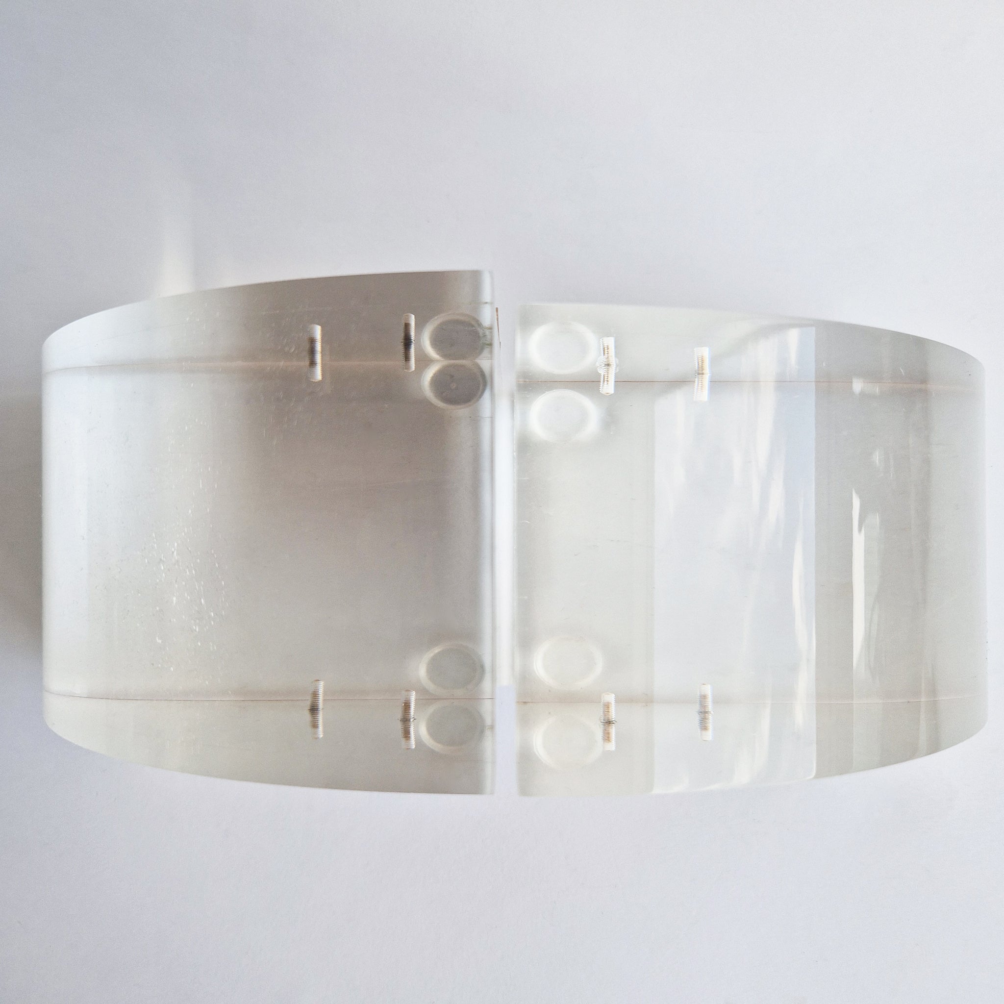 1970s Italian lucite bookend pair