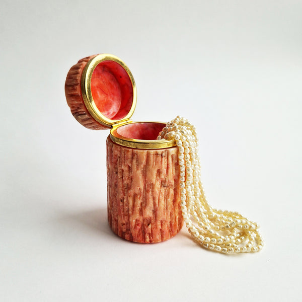 1970s Italian alabaster trinket box