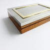1970s Italian chrome and brass box attr. to Giacomo Sinopoli