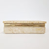 1970s travertine box by Cerri Nestore