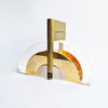 1970s Italian lucite bookend pair