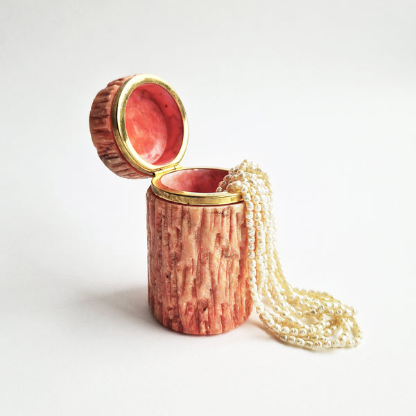 1970s Italian alabaster trinket box