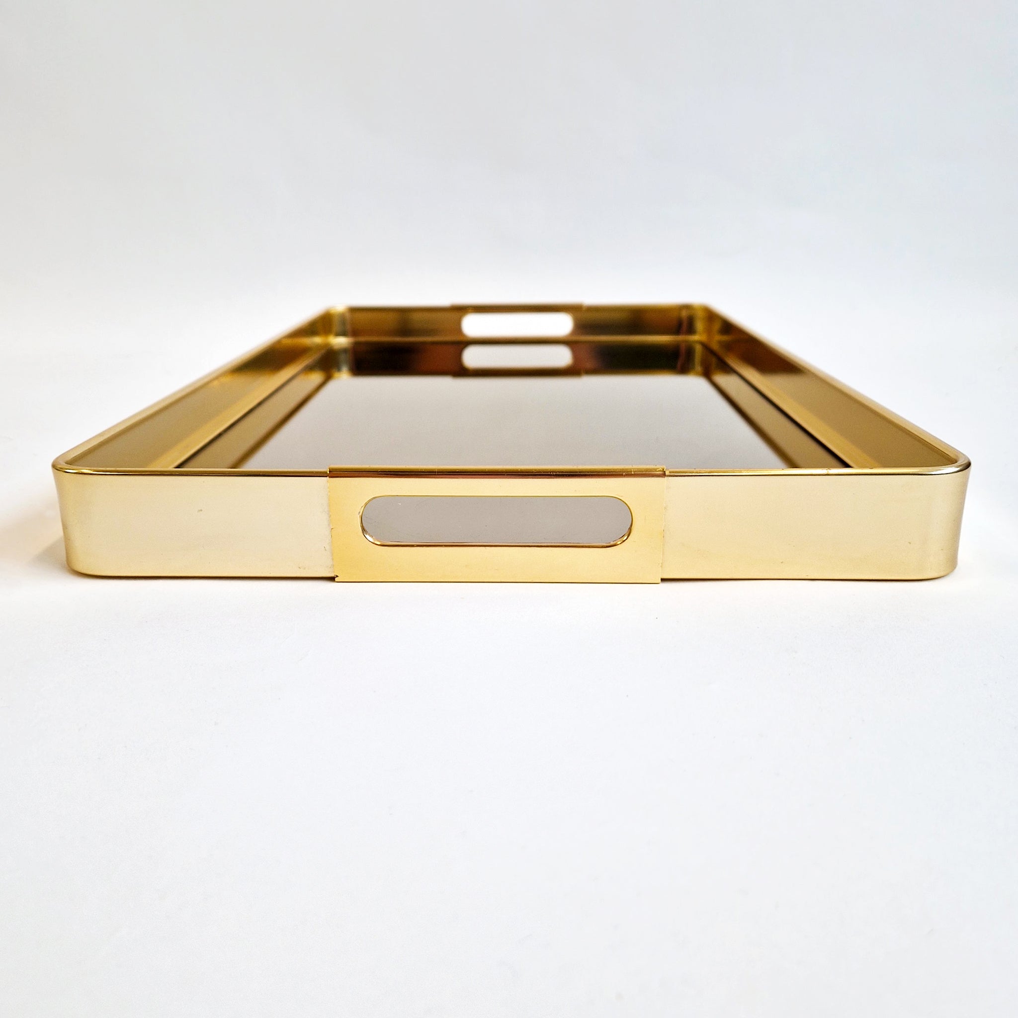 1970s Italian mirrored glass tray by MB