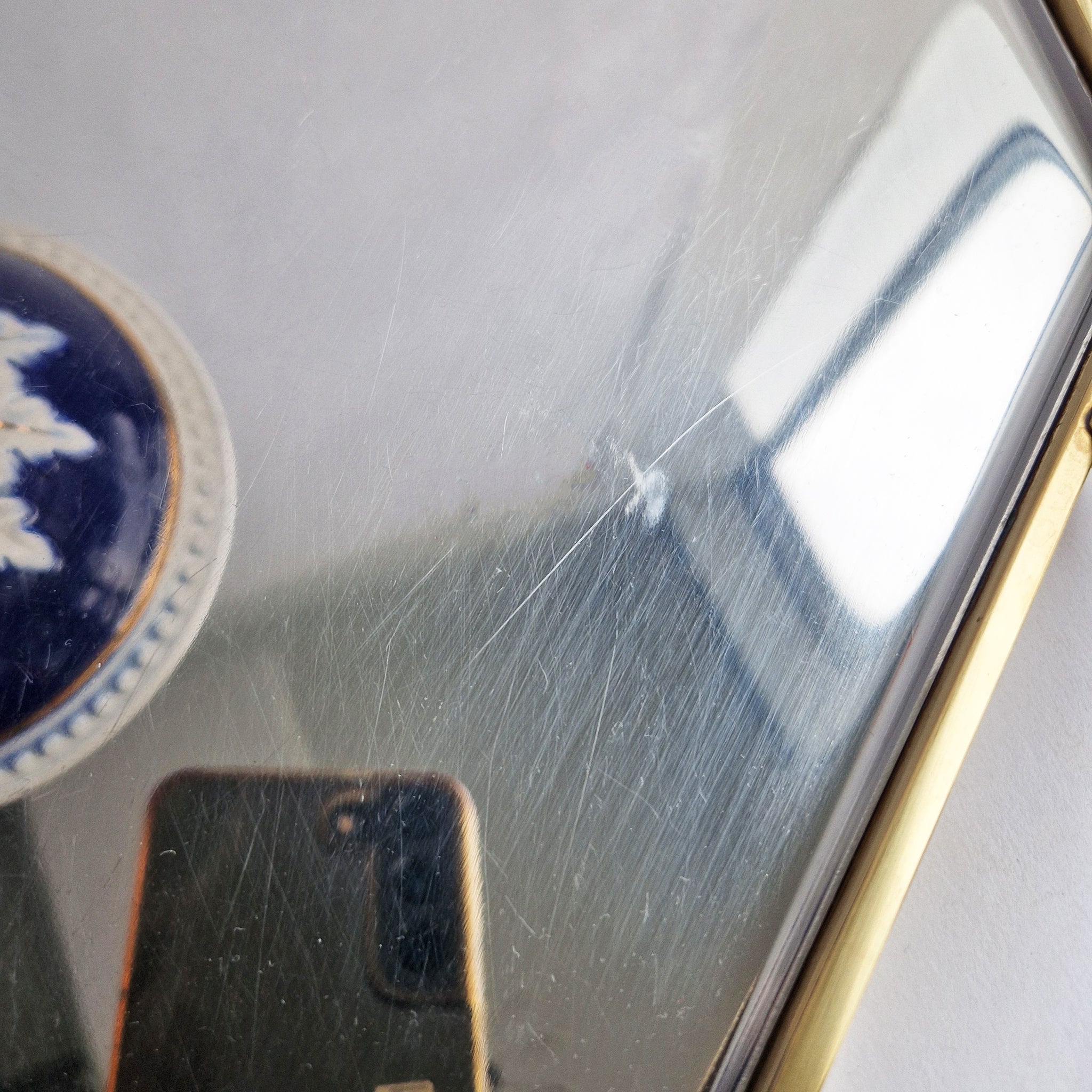 1970s Italian large brass tray by Gottinghen