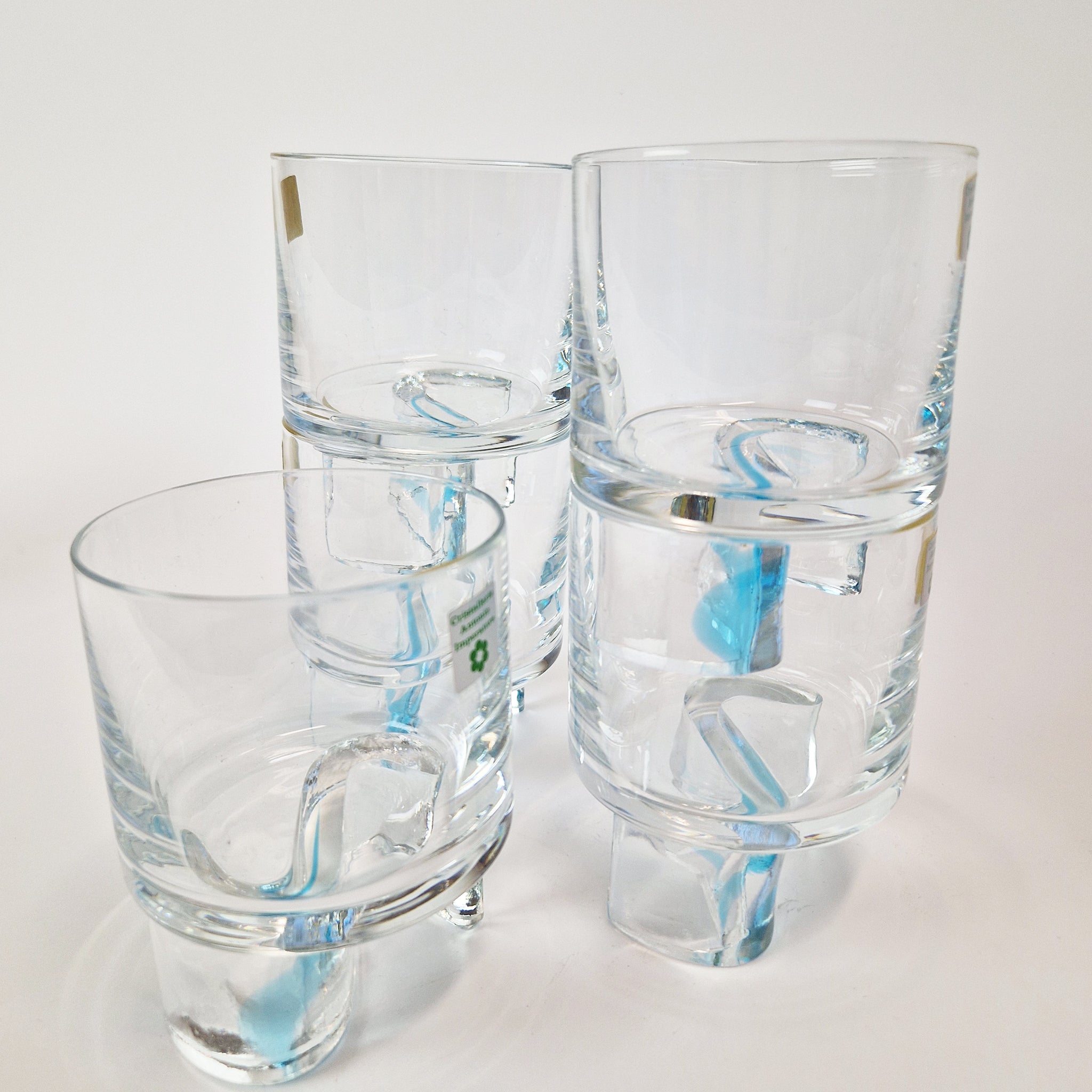 1970s crystal cocktail glass set by Cristallerie Antonio Imperatore (5)