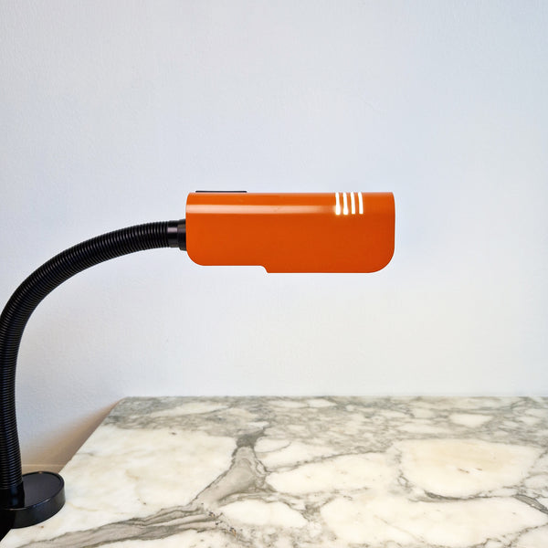 1980s Targetti Sankey desk lamp with clamp foot