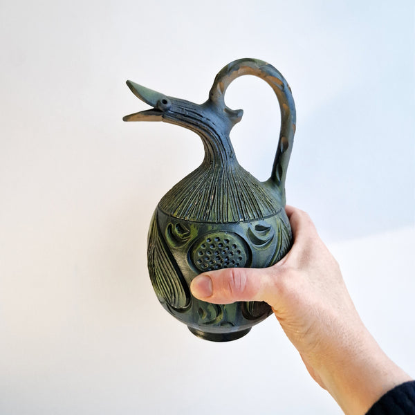 1976 ceramic Etruscan style jug