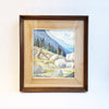1977 Alpine landscape watercolor by Pierre Louis Visoni