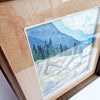 1977 Alpine landscape watercolor by Pierre Louis Visoni