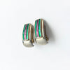1980s Italian clip-on enamel earrings