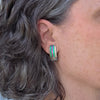 1980s Italian clip-on enamel earrings